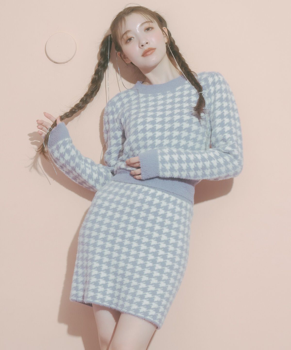 REDYAZEL「千鳥シャギースカート」|タイト|