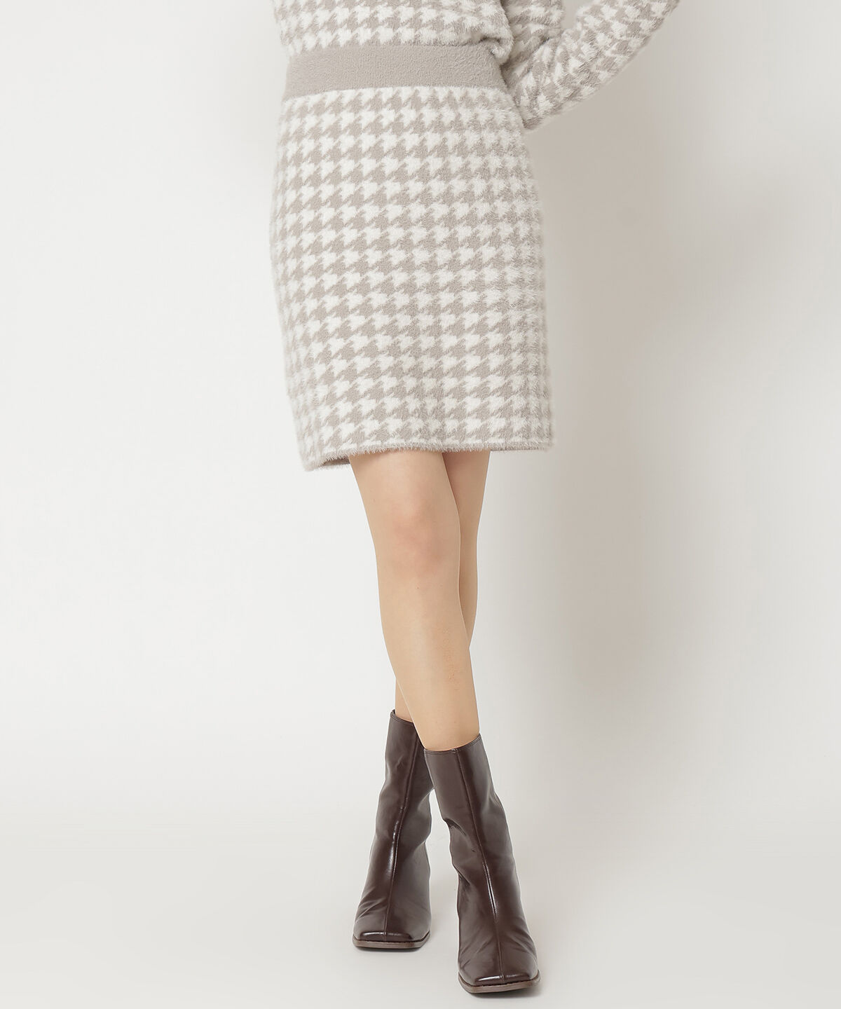 REDYAZEL「千鳥シャギースカート」|タイト|