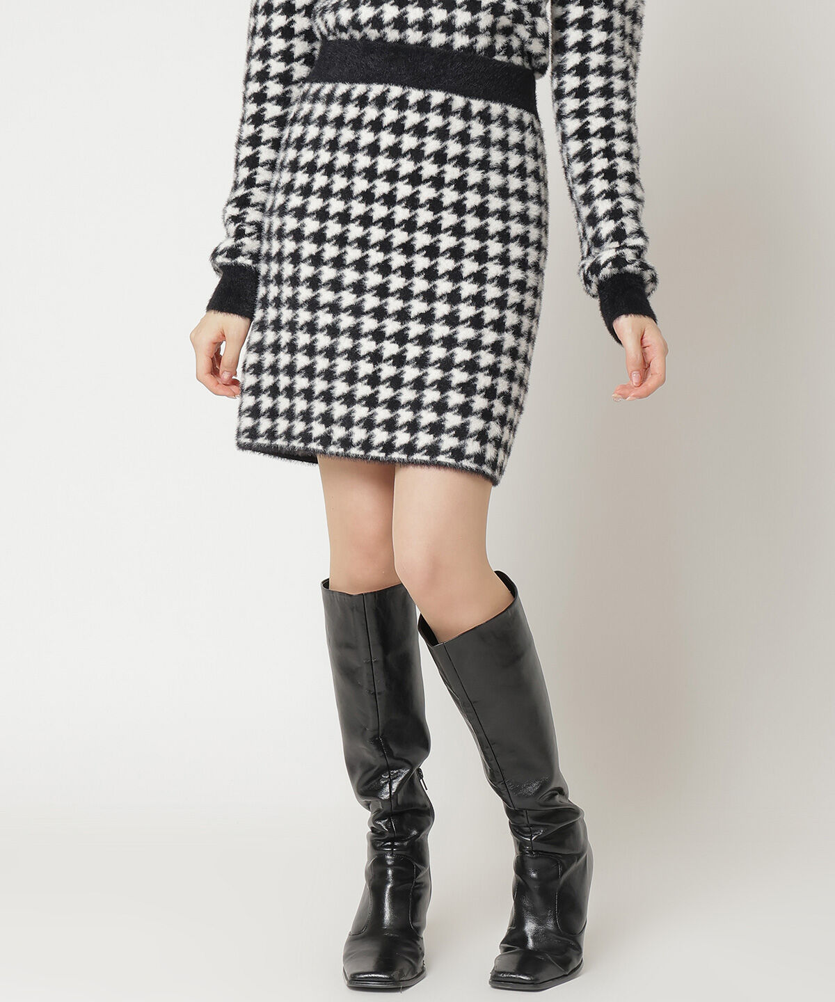 REDYAZEL「千鳥シャギースカート」|タイト|