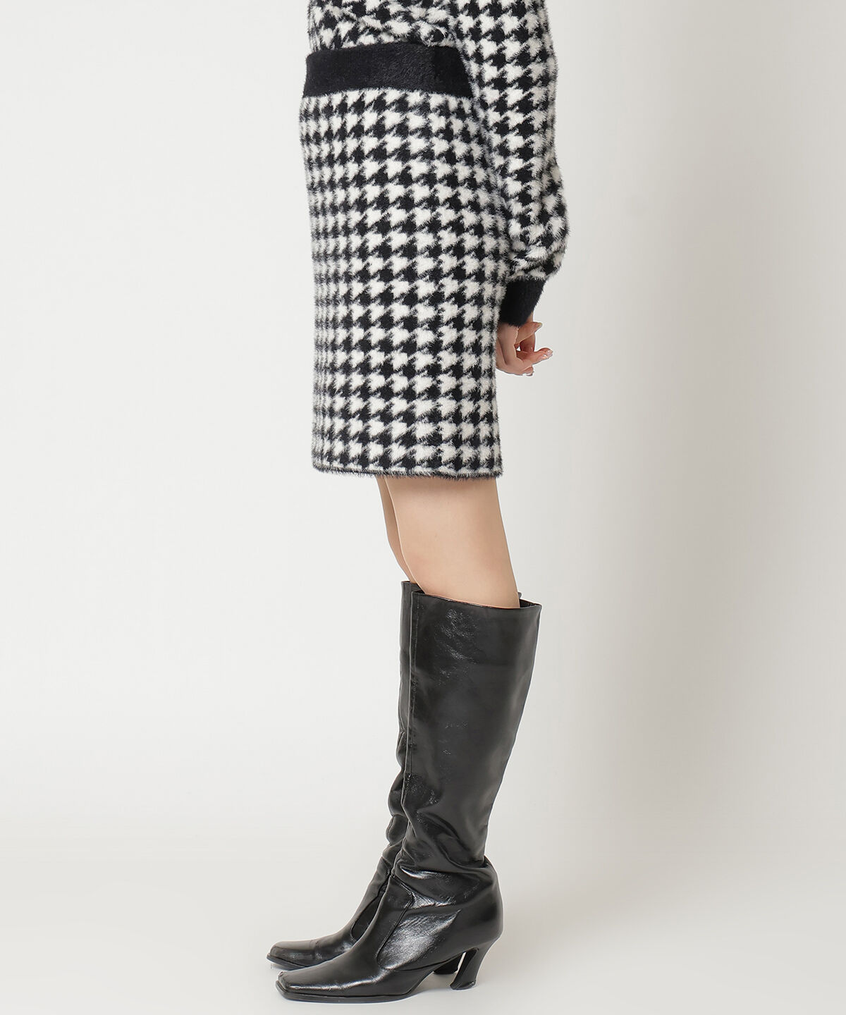 REDYAZEL「千鳥シャギースカート」|タイト|