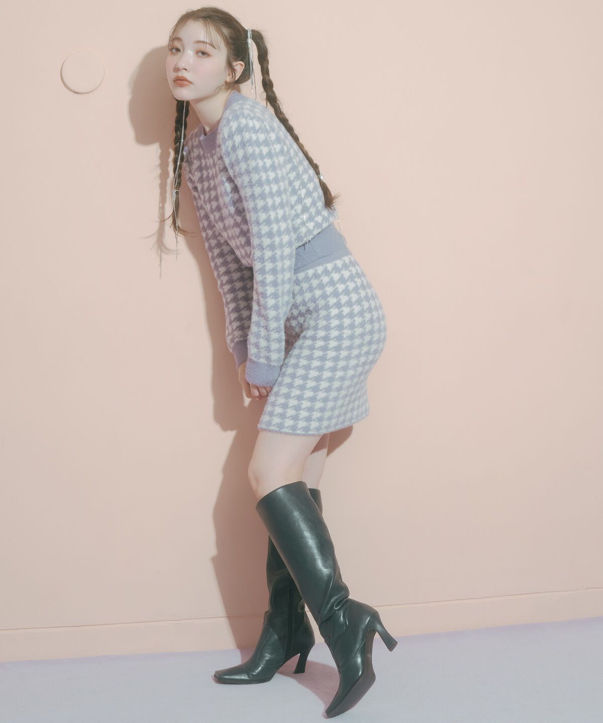 REDYAZEL「千鳥シャギーニット」|ニット・セーター|