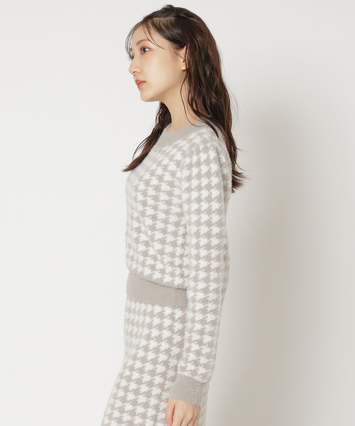 REDYAZEL「千鳥シャギーニット」|ニット・セーター|