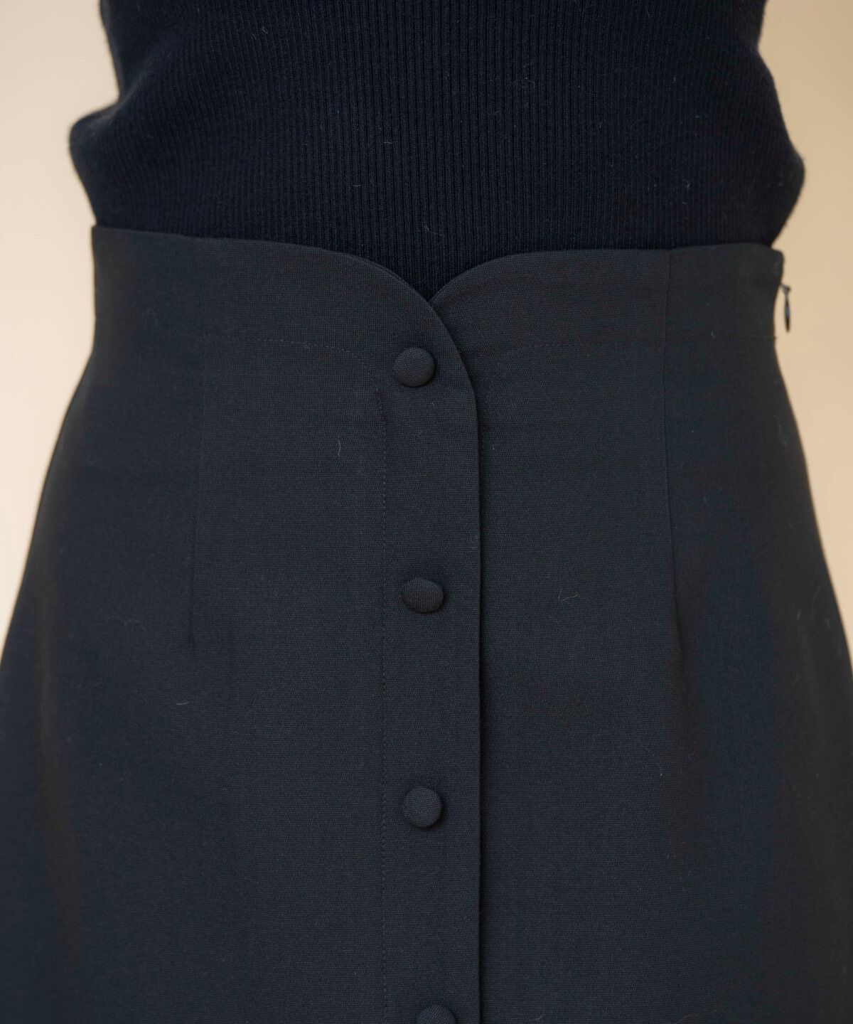 REDYAZEL「フロントボタンミニスカート」|台形|