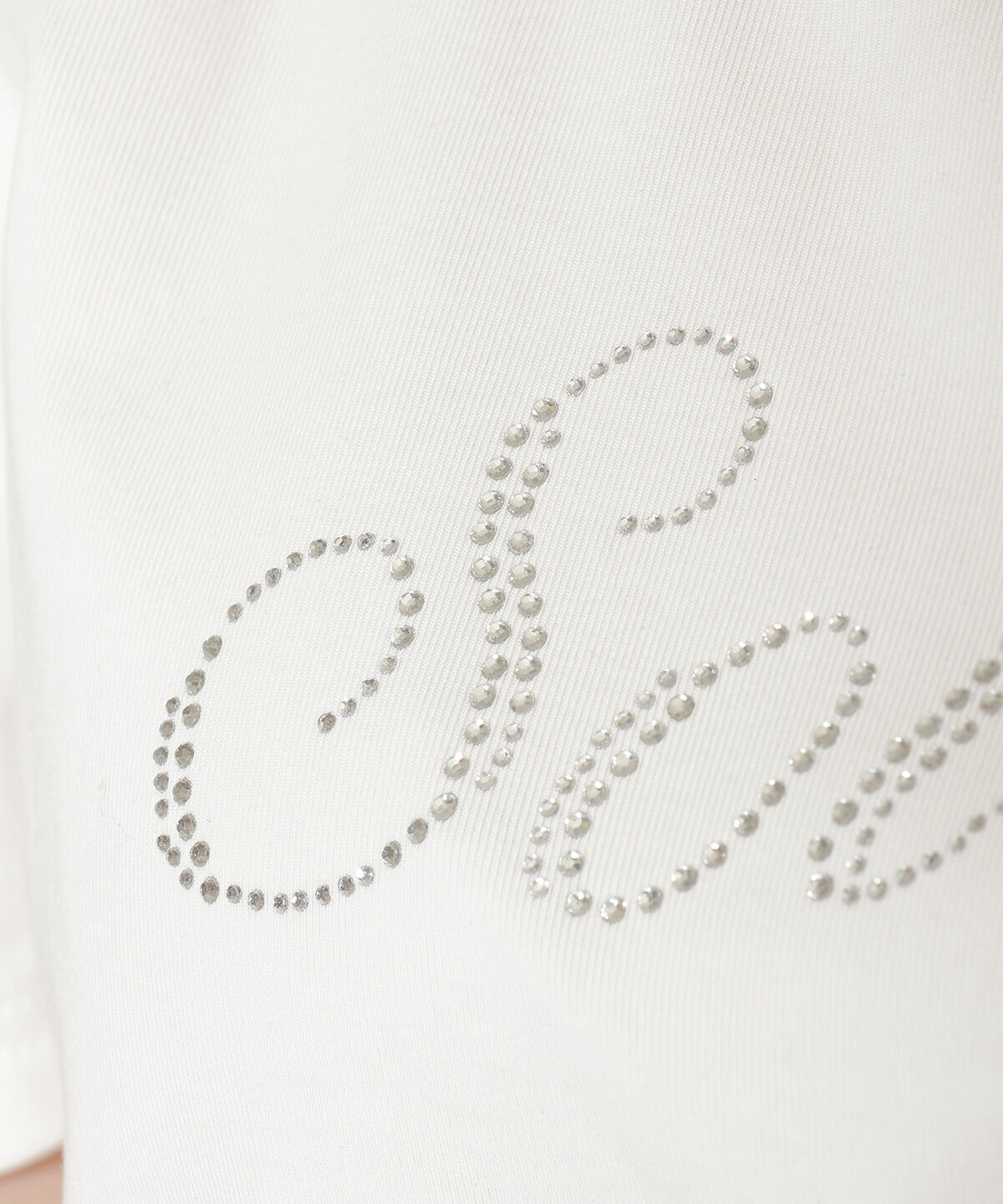 WILLSELECTION「タックスリーブラインストーンロゴTシャツ」|Tシャツ・カットソー|