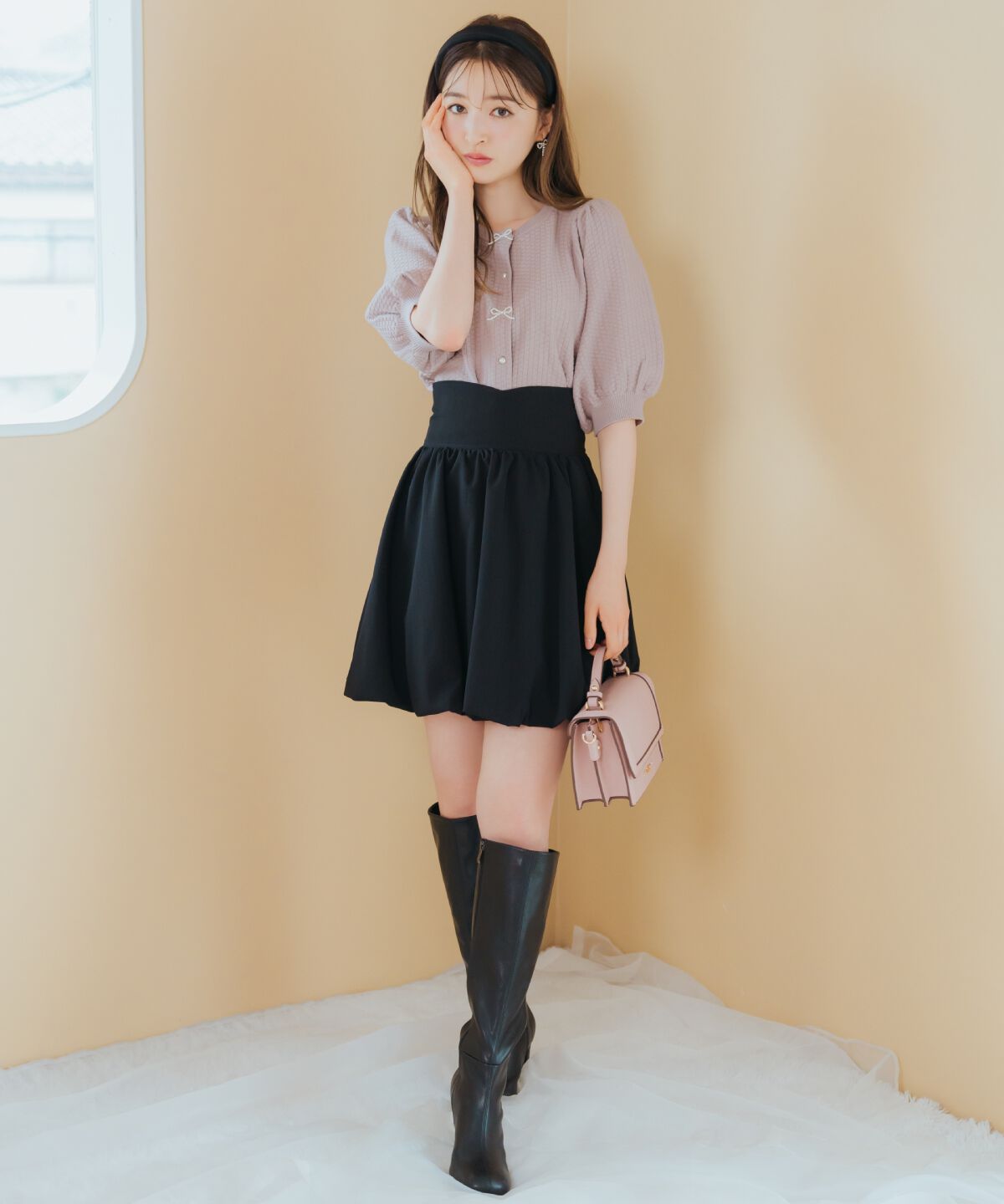 WILLSELECTION「ミニバルーンスカート」|フレア|