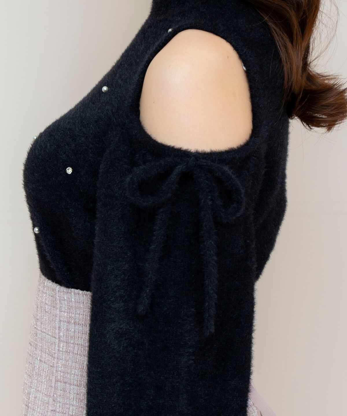 WILLSELECTION「オープンショルダーフェザーニット」|ニット・セーター|