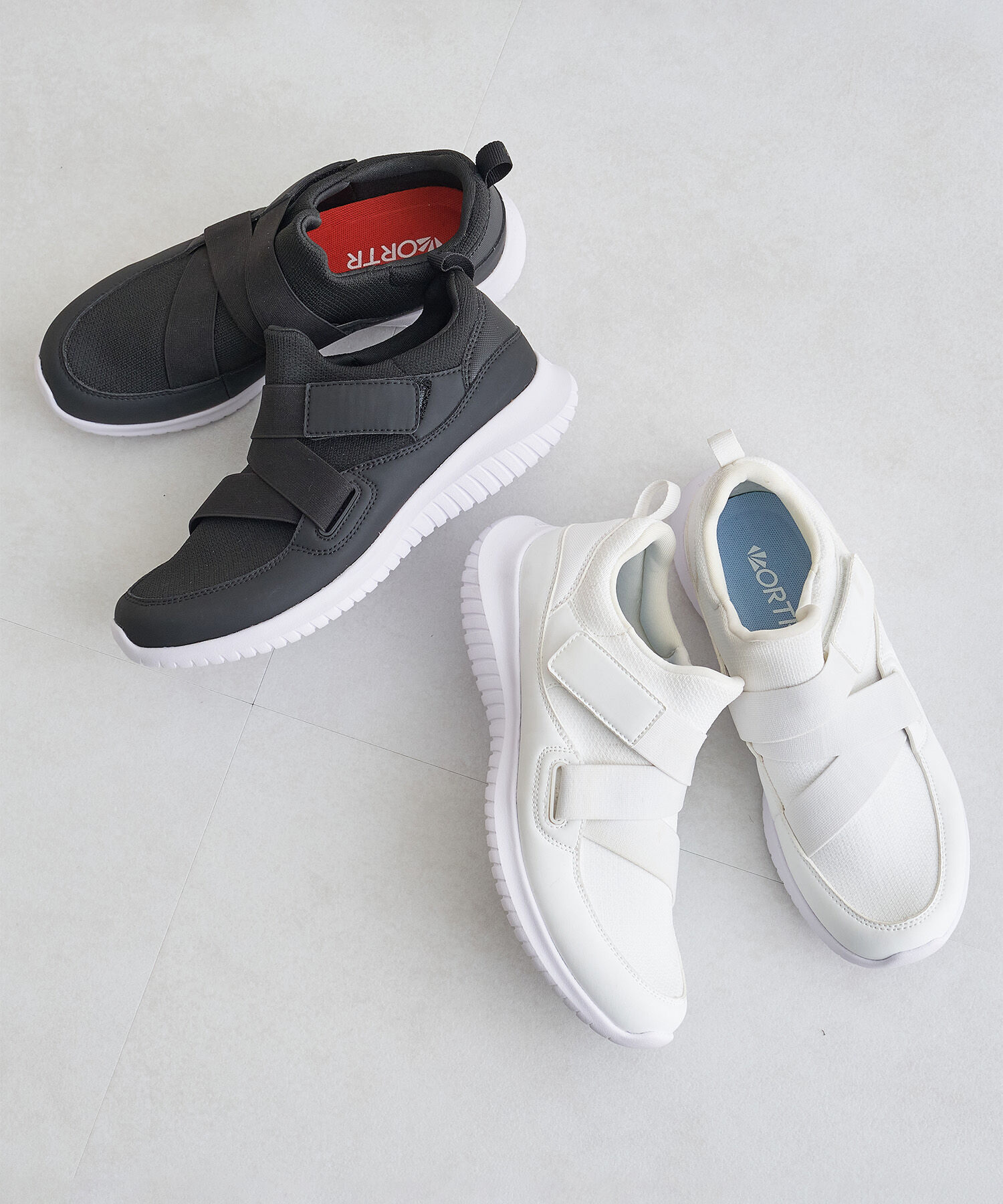 ORiental TRaffic「ベルト ニット スニーカー /OT3718 伸縮性 柔らかい」|スニーカー|BLACK