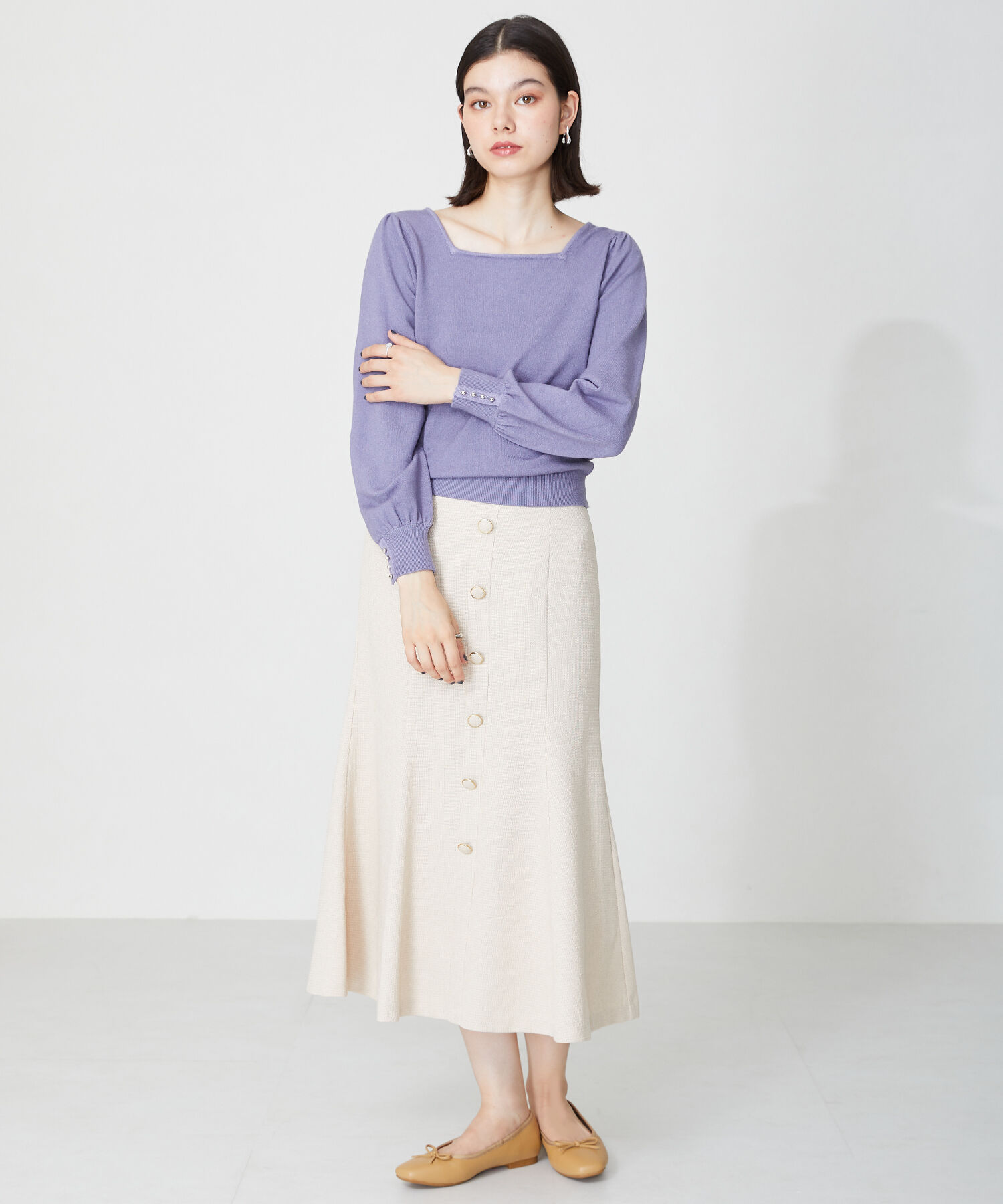 ORiental TRaffic「【跳べるパンプス/シリーズ累計１５０万足突破】 バレエシューズ /R-3208 厚手クッション フラット」|パンプス|