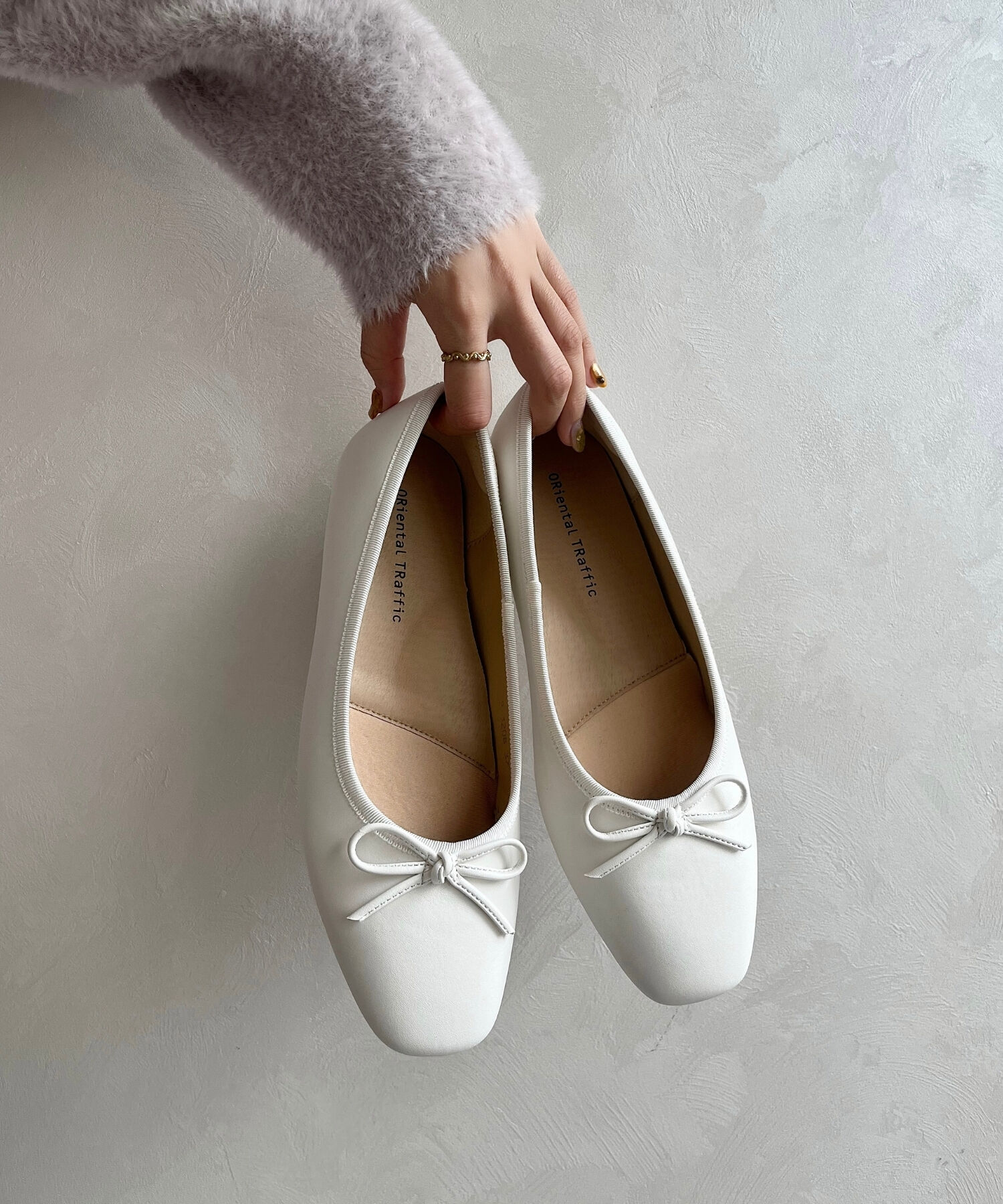 ORiental TRaffic「【跳べるパンプス/シリーズ累計１５０万足突破】 バレエシューズ /R-3208 厚手クッション フラット」|パンプス|