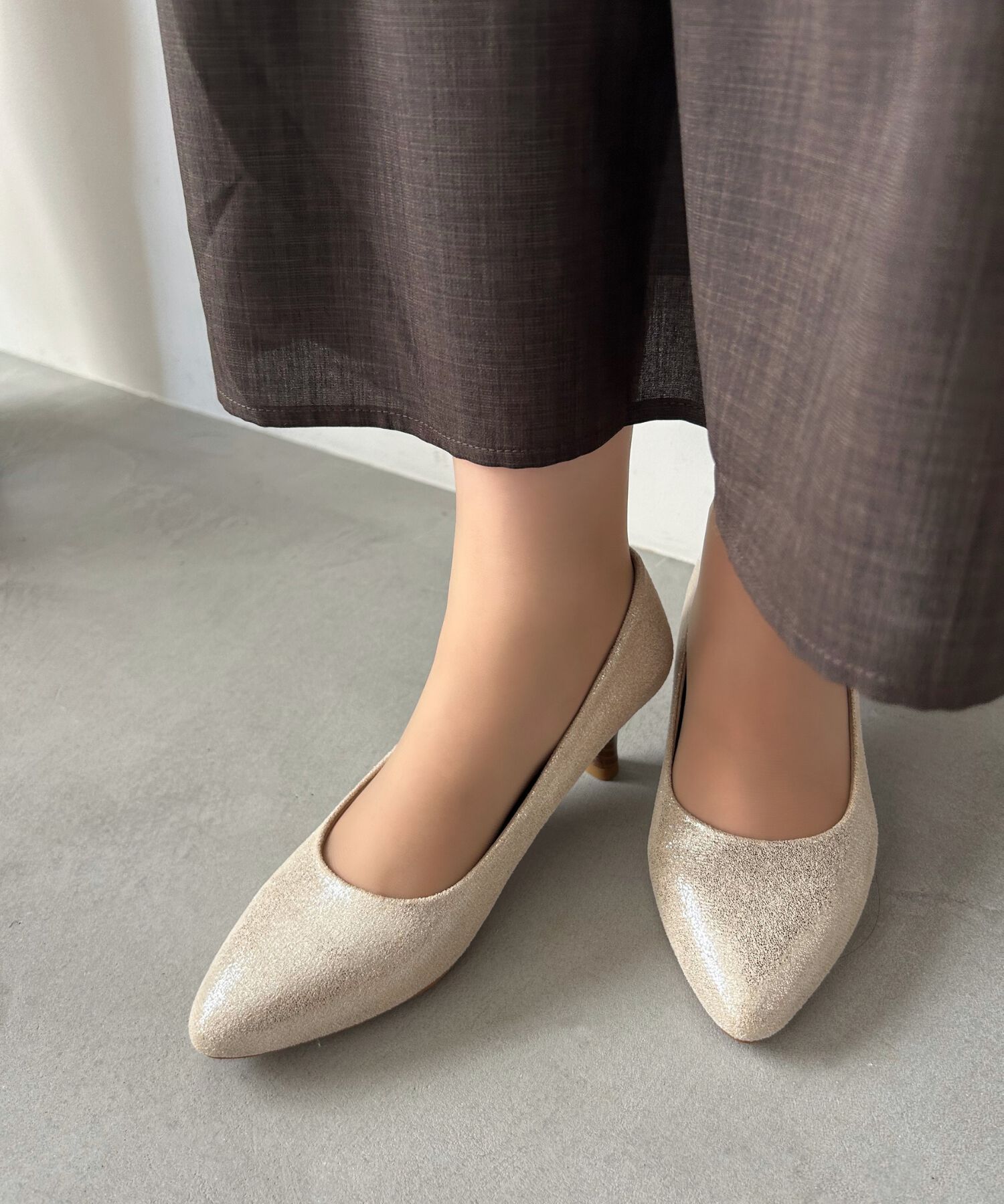 ORiental TRaffic「【WEB限定 / 累計9万足突破】 ミドルヒール パンプス /R-4008  ヒール5.5cm シンプル オフィス クッション」|パンプス|