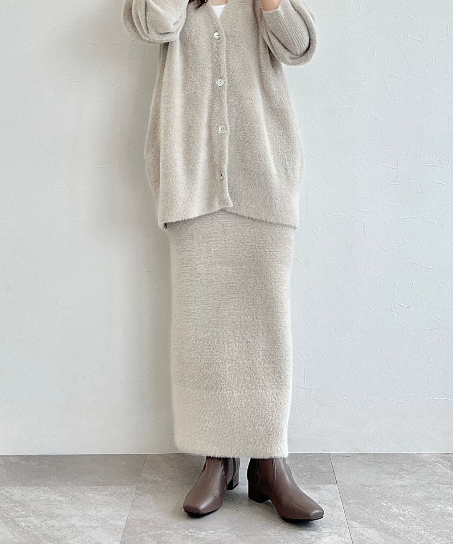 WA Oriental TRaffic「【 防寒 】スクエアトゥ プレーン ショートブーツ /32401 中敷き起毛 ＆ クッション」|ショートブーツ|