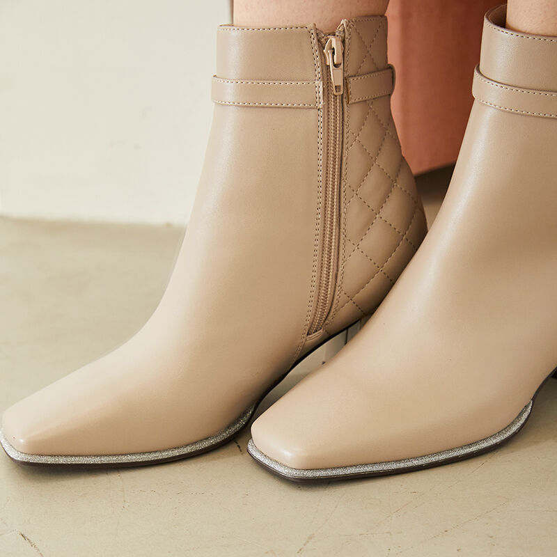 ORiental TRaffic「グリッターラインキルティングブーツ/31435」|ショートブーツ|