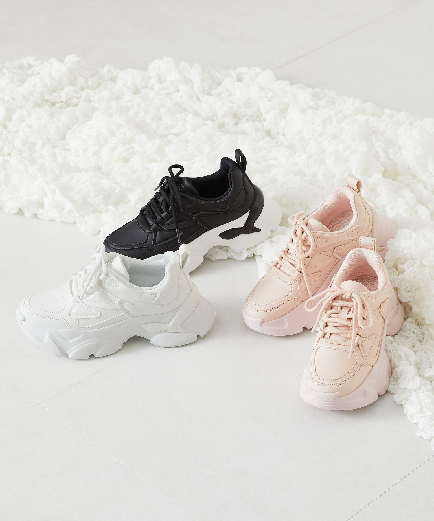 ORiental TRaffic「【トレンド】フレアソールシューレーススニーカー/OT3735 スニーカー 人気 売れてる スポーティー」|スニーカー|