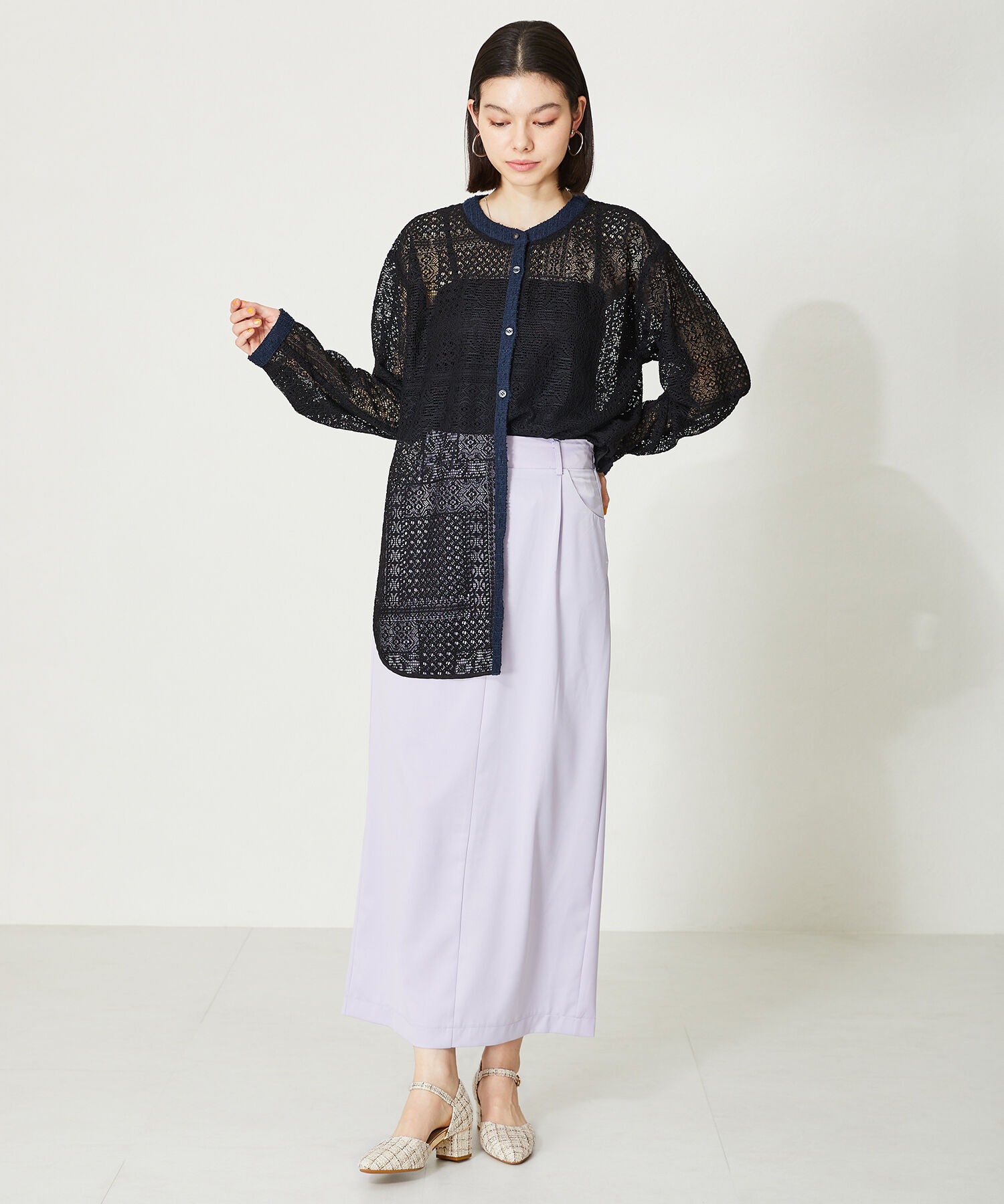 ORiental TRaffic「セパレートラインヒールパンプス/45101」|パンプス|