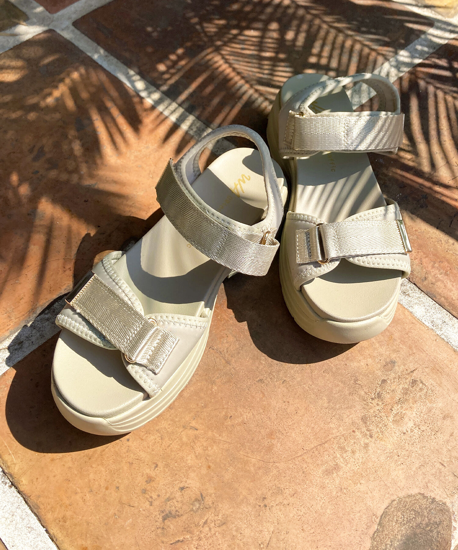 WA Oriental TRaffic「【追加】ダブルベルトスポーツサンダル/42207 スポサン 柔らかい 人気 軽い トレンド 厚底 再入荷」|サンダル|