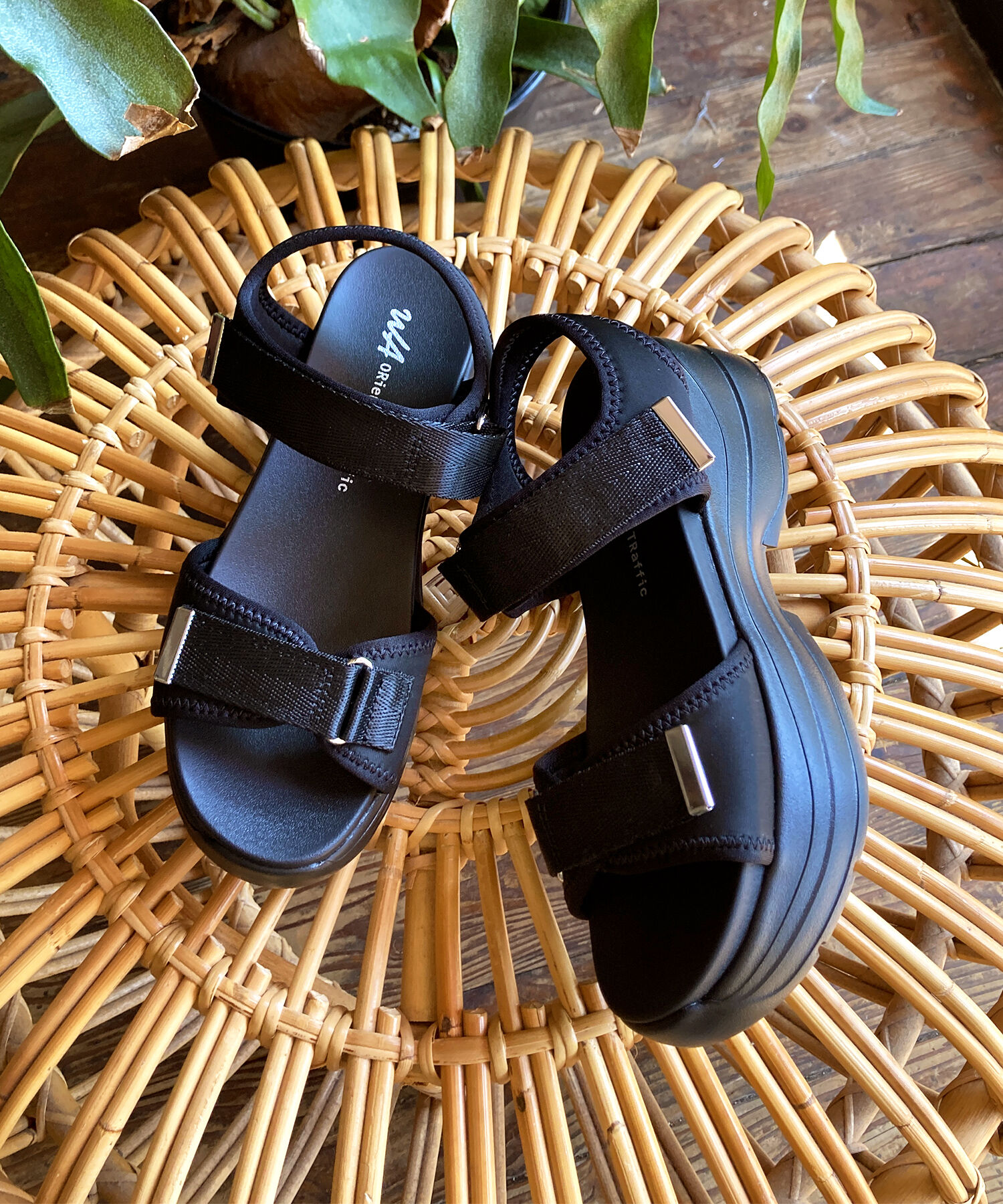 WA Oriental TRaffic「【追加】ダブルベルトスポーツサンダル/42207 スポサン 柔らかい 人気 軽い トレンド 厚底 再入荷」|サンダル|