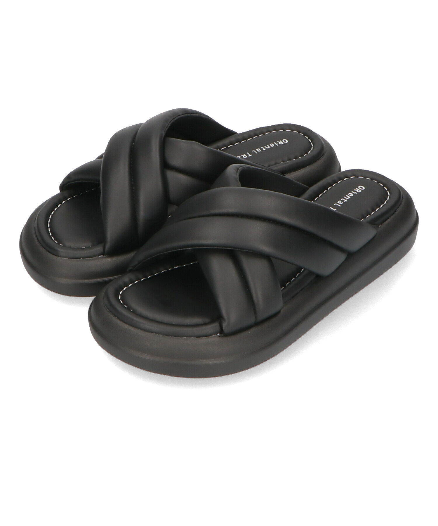 ORiental TRaffic「【アウトレット価格】パデットクロススライドサンダル/41232 サンダル 柔らかい フィット」|サンダル|