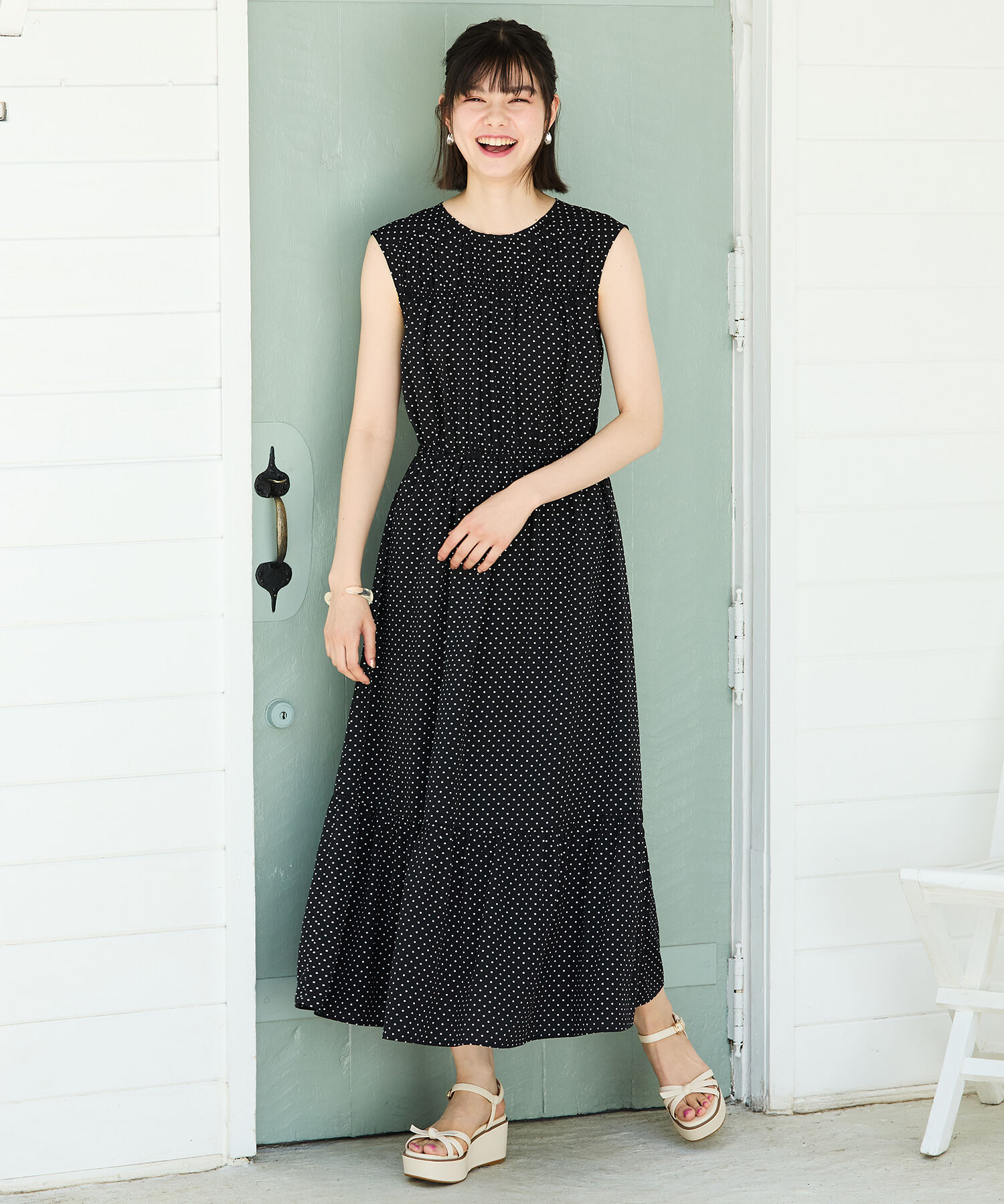 ORiental TRaffic「リボンモチーフ厚底サンダル/41237」|サンダル|