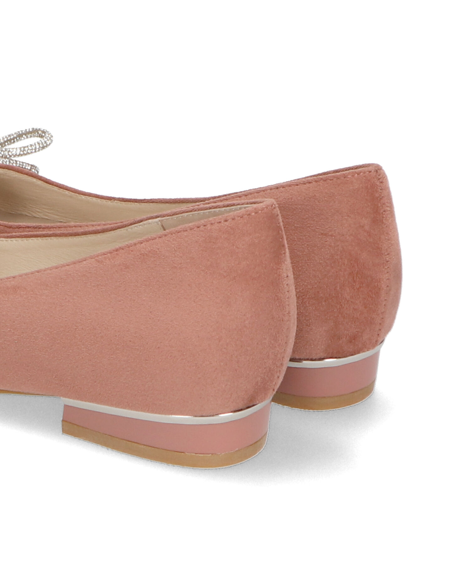 ORiental TRaffic「【トレンド】ビジューリボンフラットパンプス/41310 人気 トレンド パンプス 売れてる 上品」|パンプス|