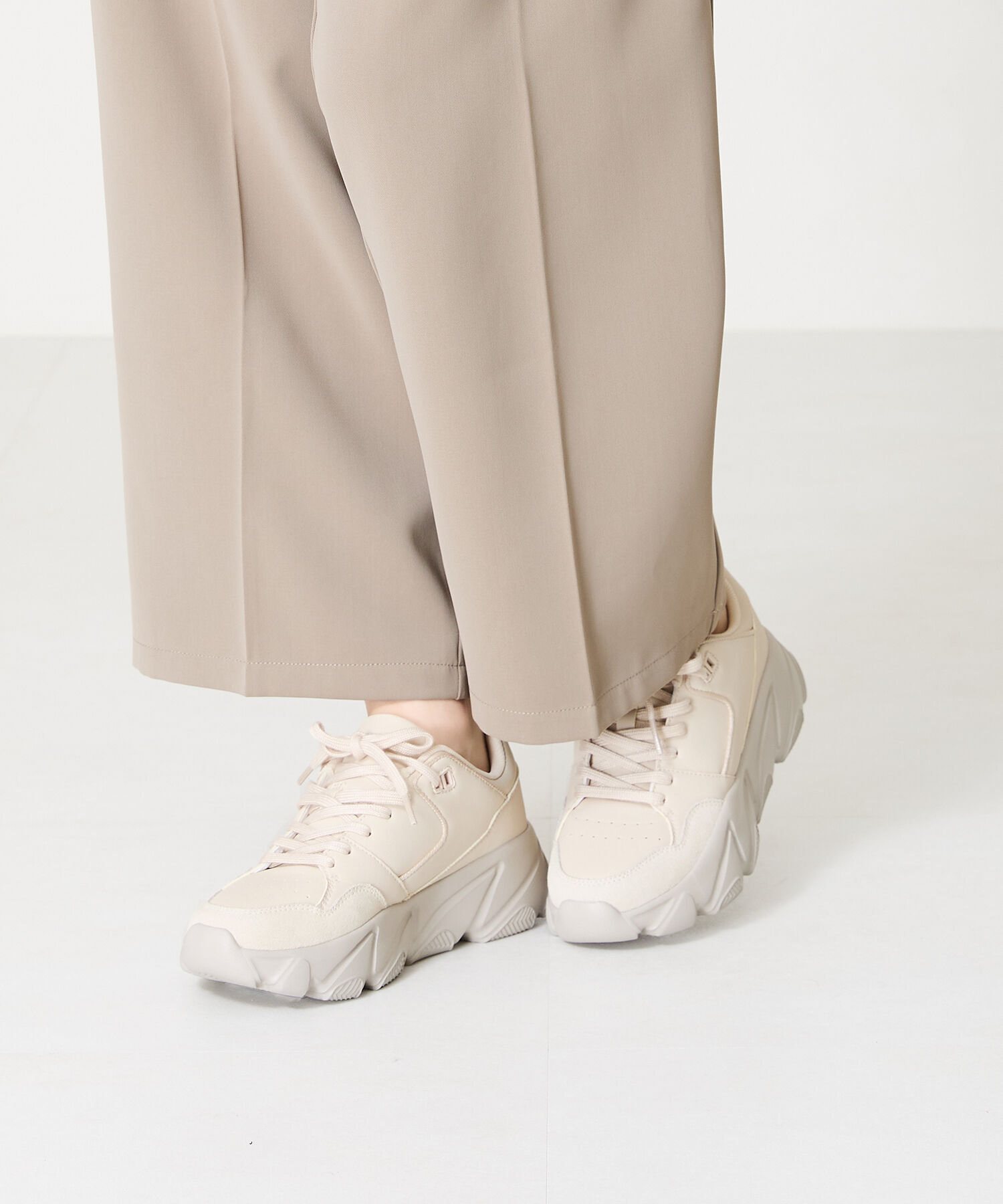 ORiental TRaffic「【アウトレット価格】パンチングデザインボリュームソールスニーカー/OT3738」|スニーカー|