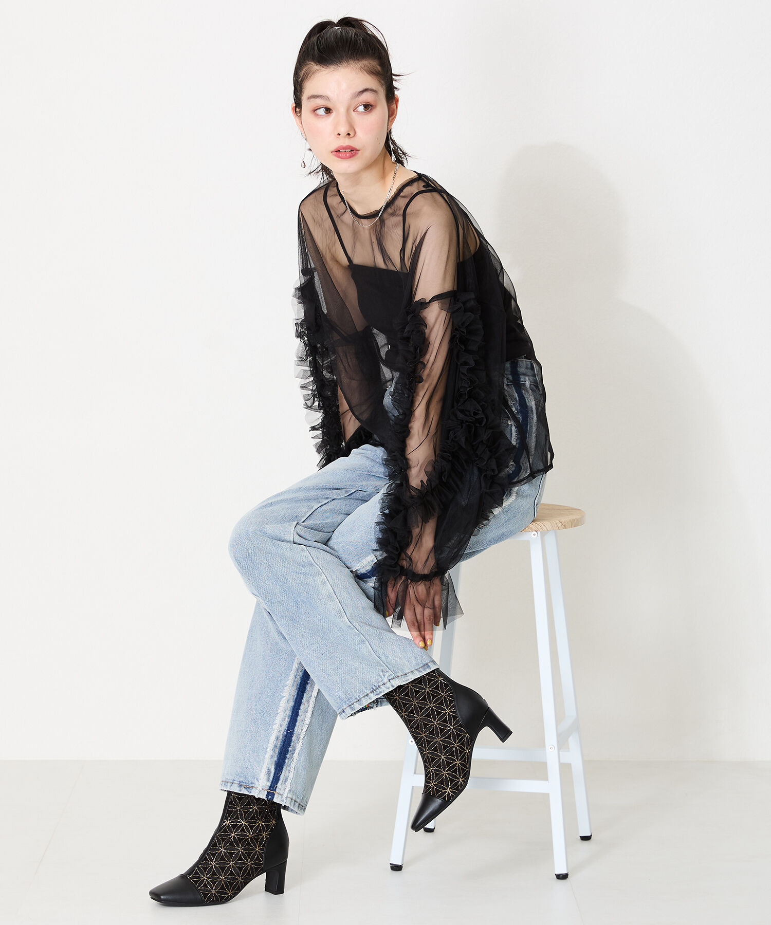 ORiental TRaffic「2024秋冬新作デザインチュールブーツ/41411」|ショートブーツ|