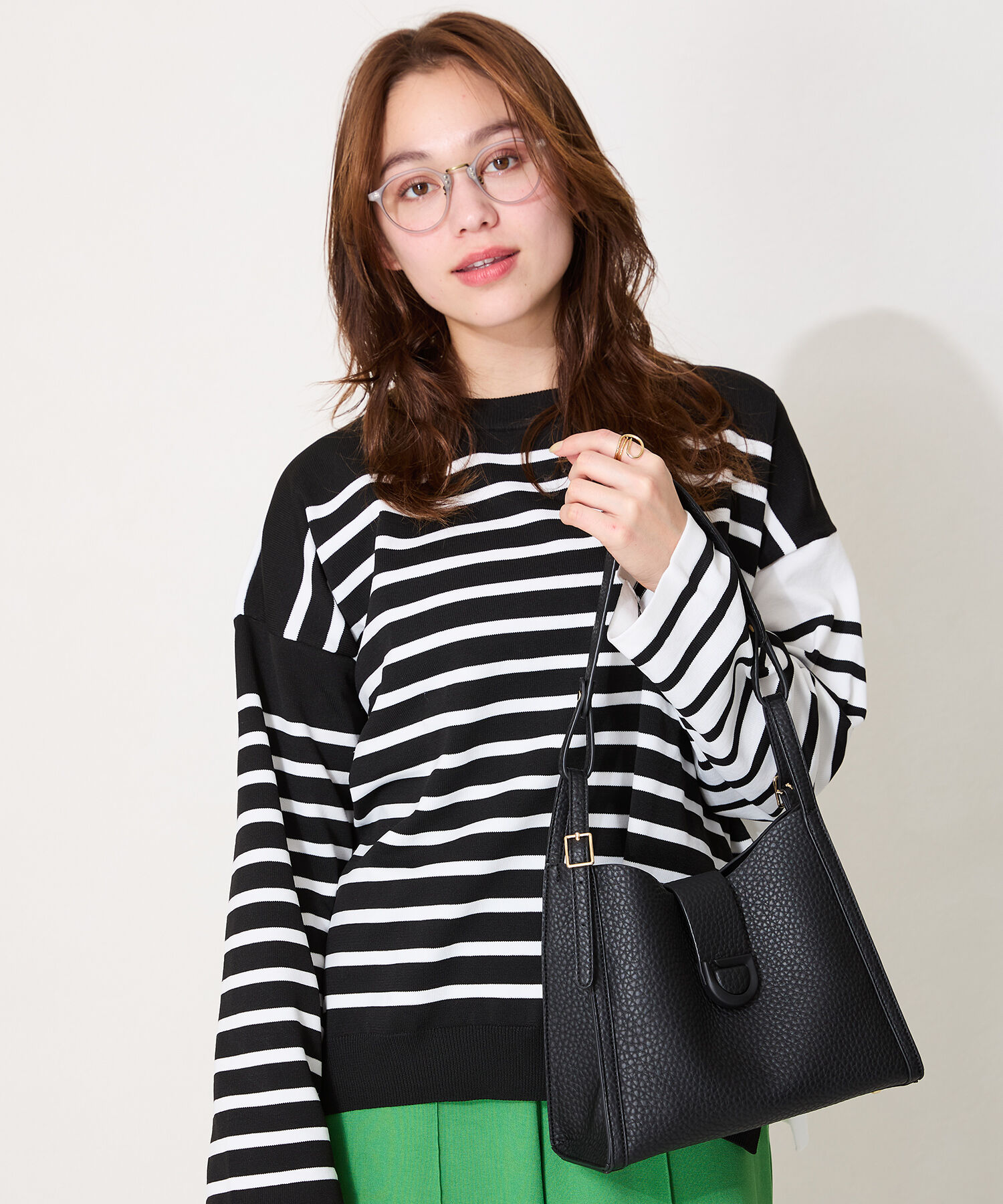 ORiental TRaffic「【BAG】センターベルトハンドバッグ/BA-235」|ハンドバッグ|