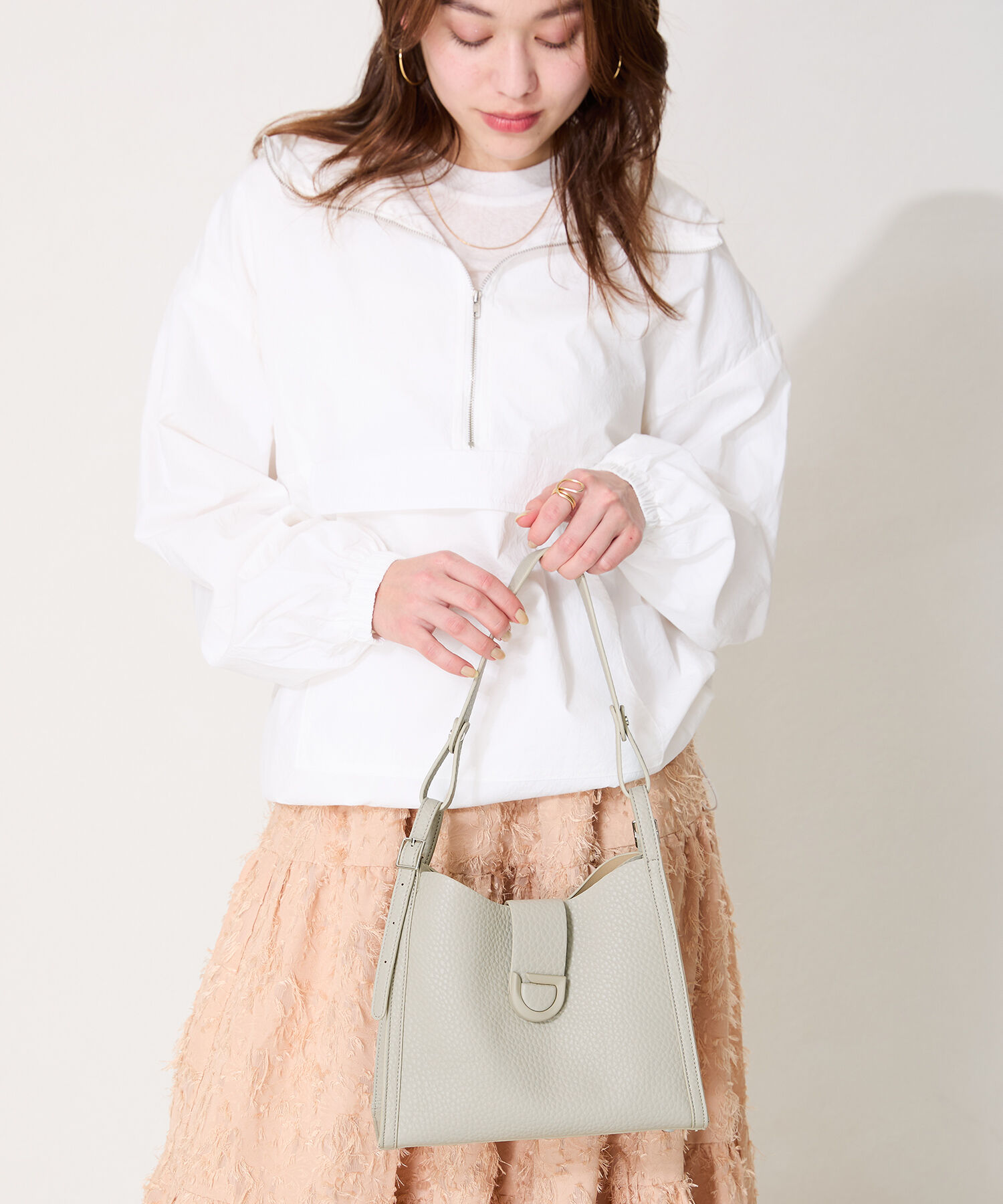 ORiental TRaffic「【BAG】センターベルトハンドバッグ/BA-235」|ハンドバッグ|