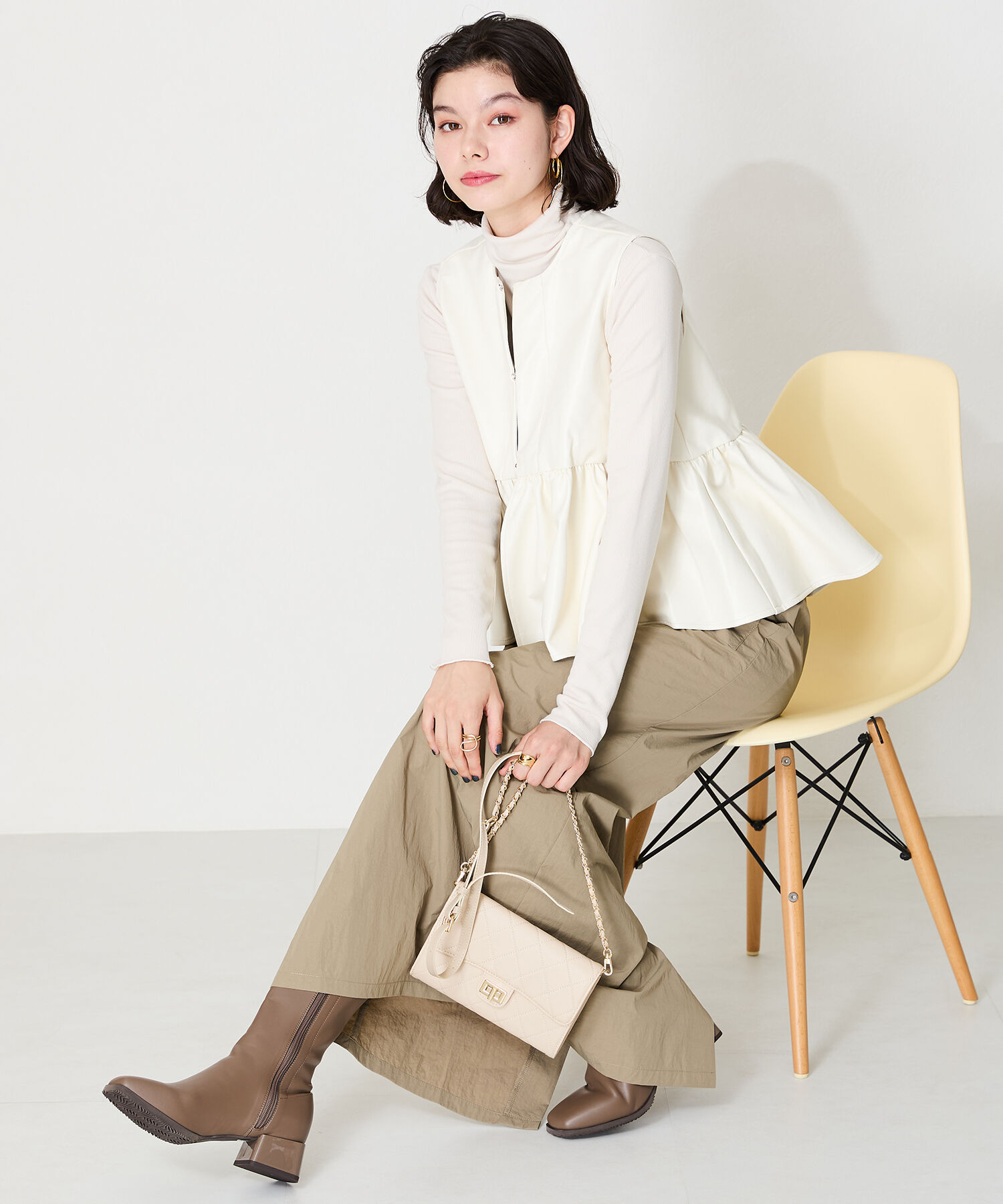 ORiental TRaffic「【BAG】キルティングお財布バッグ/BA-238 トレンド 人気 フェミニン カジュアル」|ショルダー・メッセンジャー|