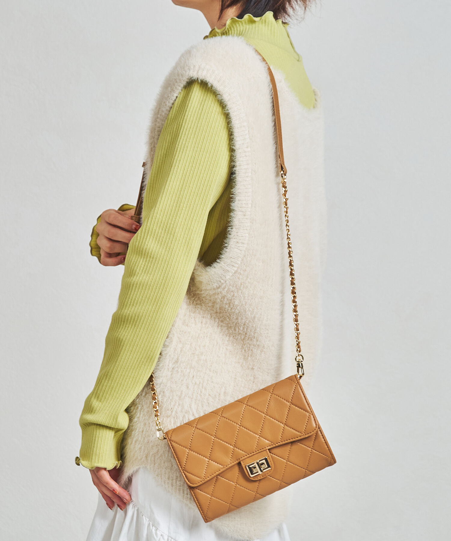 ORiental TRaffic「【BAG】キルティングお財布バッグ/BA-238 トレンド 人気 フェミニン カジュアル」|ショルダー・メッセンジャー|