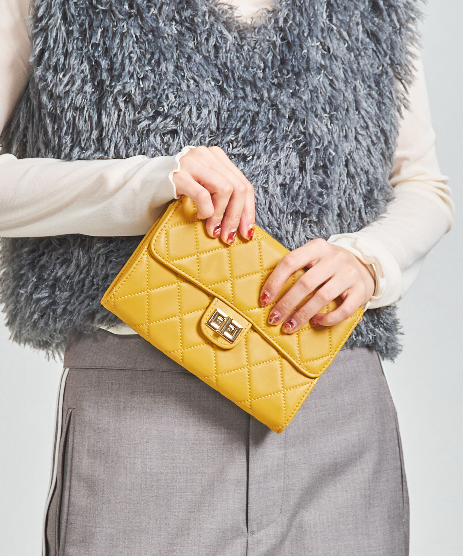 ORiental TRaffic「【BAG】キルティングお財布バッグ/BA-238 トレンド 人気 フェミニン カジュアル」|ショルダー・メッセンジャー|