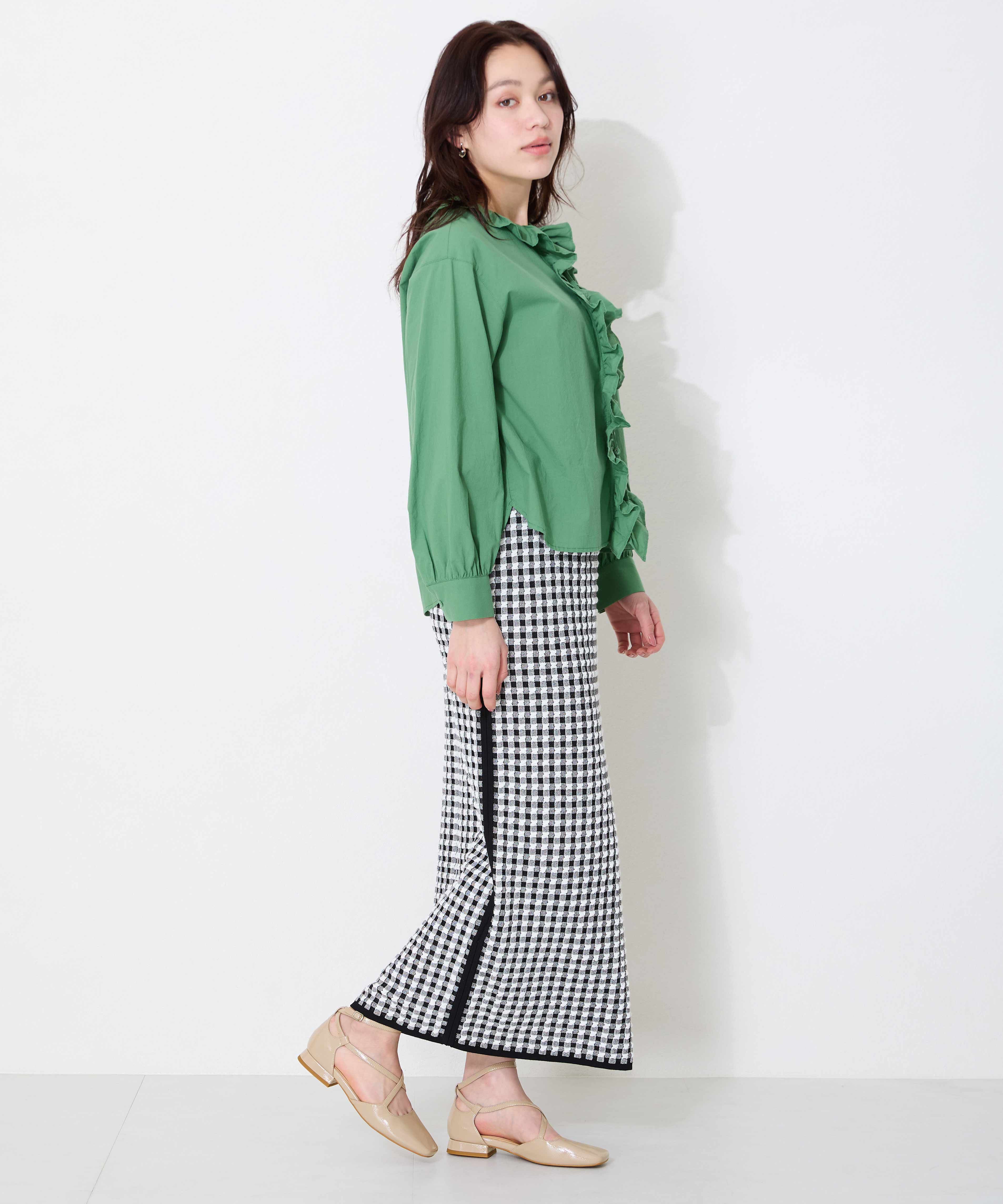 ORiental TRaffic「●2025春夏新作●クロスデザインフラットパンプス/51119」|パンプス|