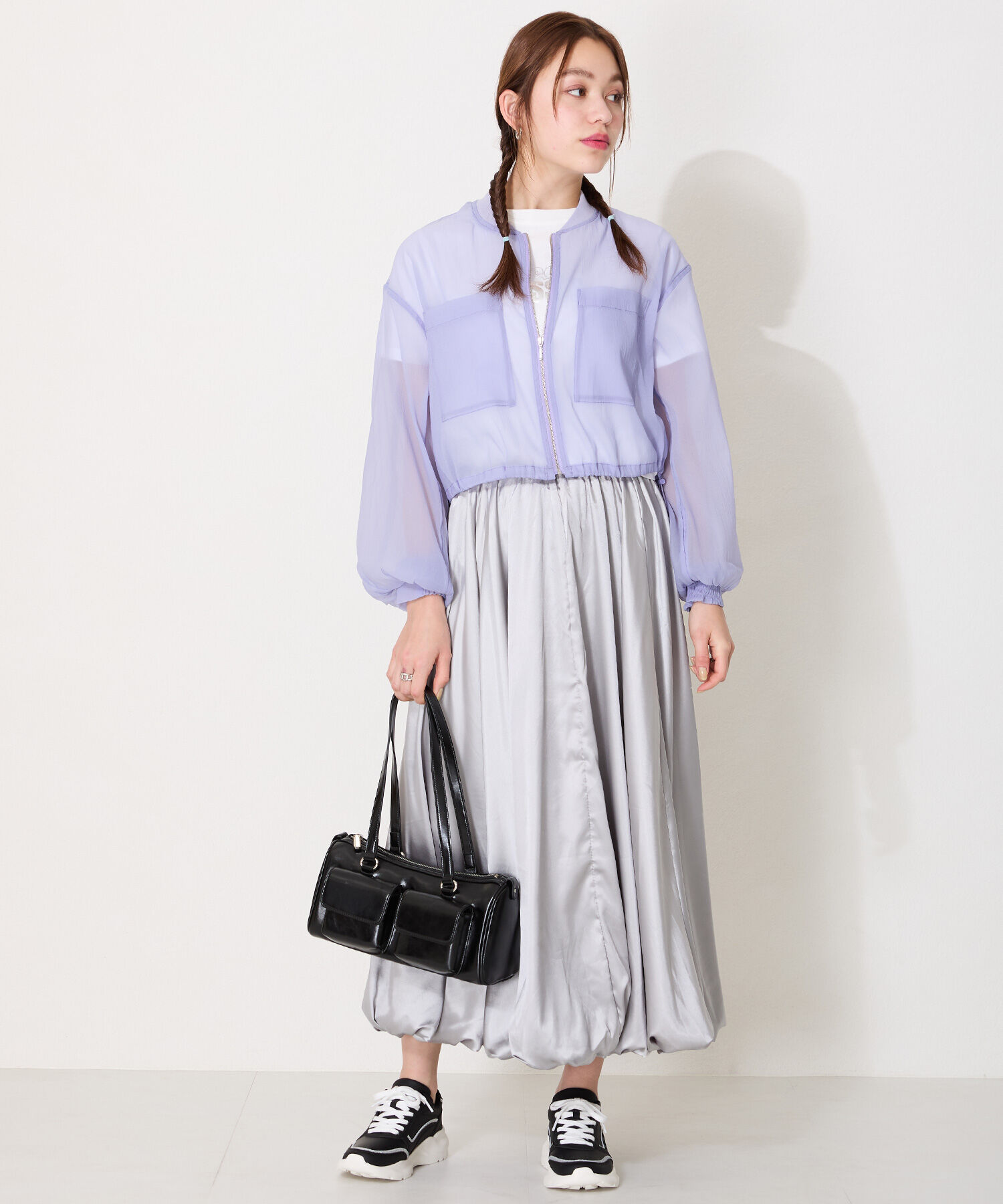 ORiental TRaffic「【トレンド】●2025春夏新作●ダブルポケットボストンバッグ/BA-247 ショルダーバッグ」|ボストンバッグ|