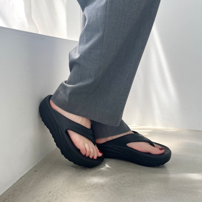 ORiental TRaffic「【リカバリーサンダル】●大人気アイテム●厚底EVAトングサンダル/OT3226 厚底 トング サンダル 」|サンダル|