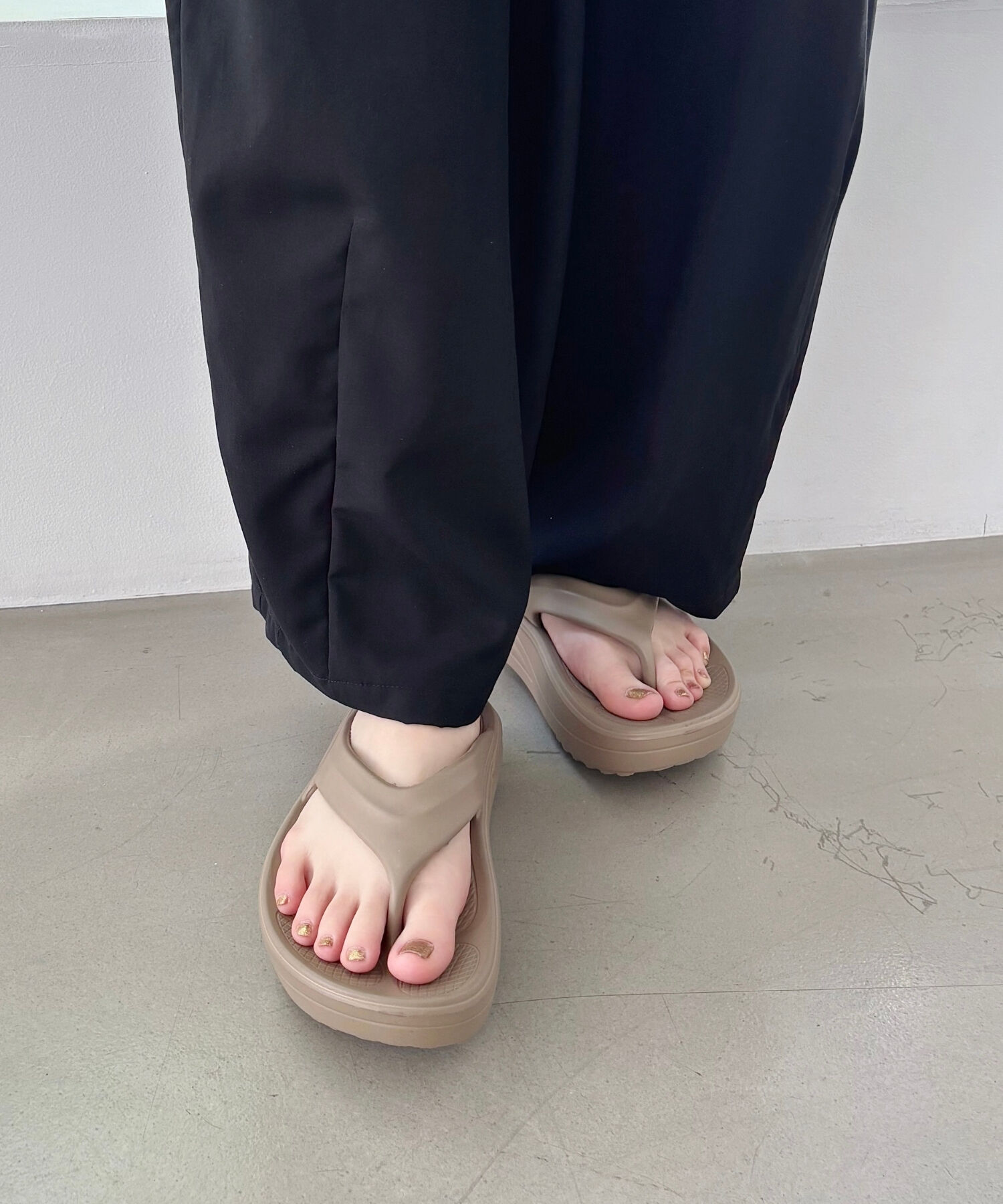 ORiental TRaffic「【リカバリーサンダル】●大人気アイテム●厚底EVAトングサンダル/OT3226 厚底 トング サンダル 」|サンダル|