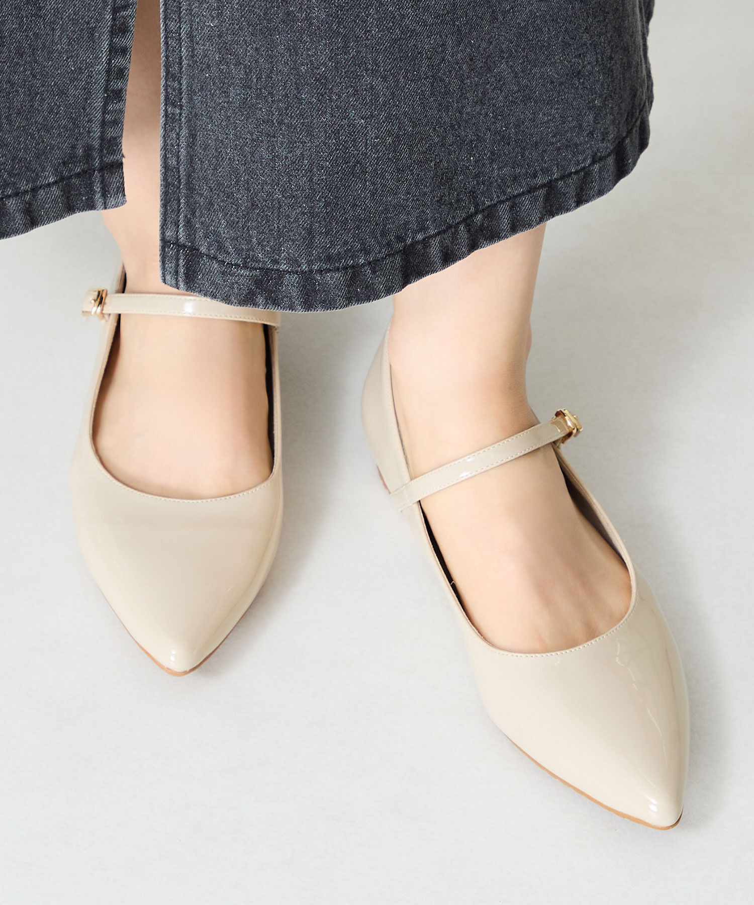 ORiental TRaffic「【防水】メリージェーンレインパンプス/R-1024 レイン 晴雨兼用 トレンド」|パンプス|BEIGE