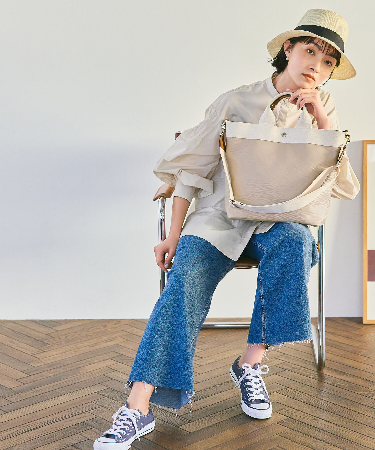 TOPKAPI BREATH「【WEB限定】【VERY 10月号掲載】RIPPLE リプル 縦型 2way ショルダー トートバッグ L」|ショルダー・メッセンジャー|