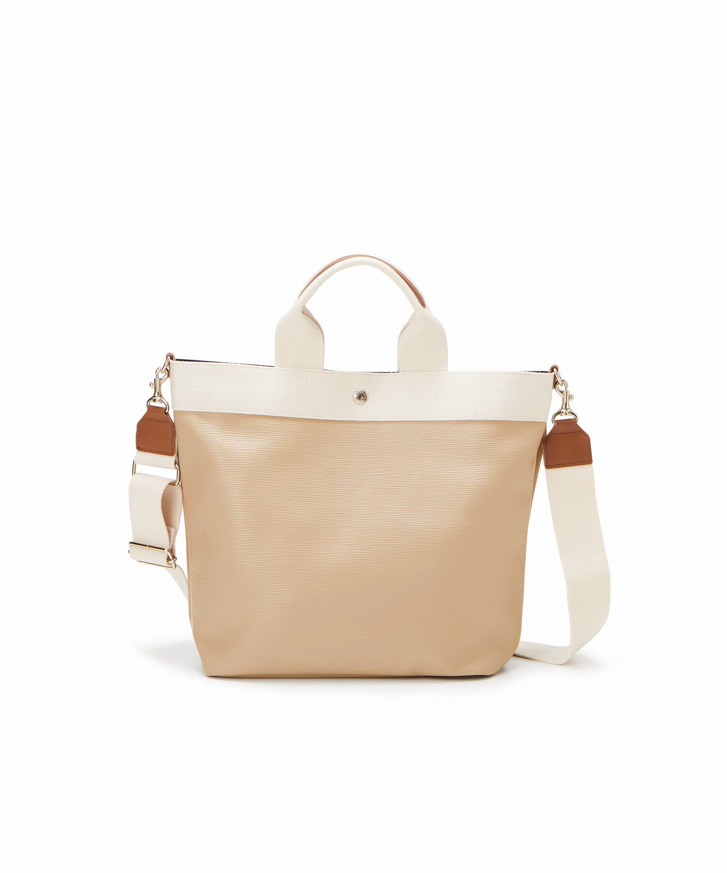 TOPKAPI BREATH「【WEB限定】【VERY 10月号掲載】RIPPLE リプル 縦型 2way ショルダー トートバッグ L」|ショルダー・メッセンジャー|ライトベージュ