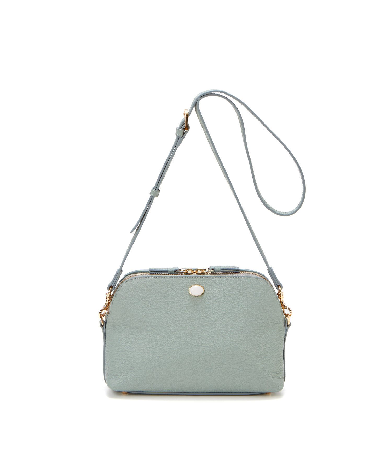 TOPKAPI 「【TOPKAPI】 gemdrops ジェムドロップ ミニエンボスレザー 天然石 ショルダーバッグ」|ショルダー・メッセンジャー|ミントグリーン