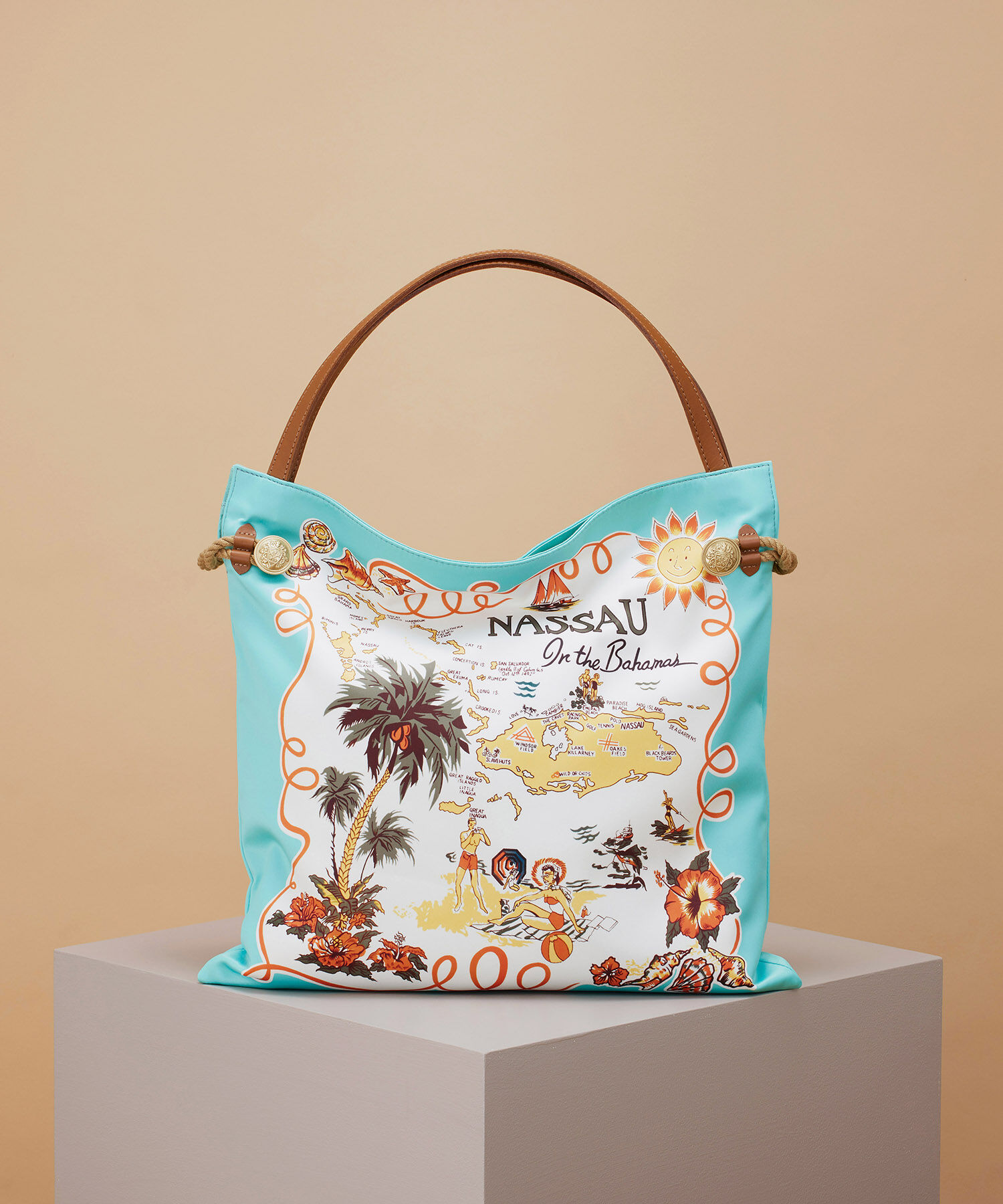 TOPKAPI TREASURE「【TREASURE TOPKAPI】マイルドサテン スカーフ柄 トートバッグ」|トートバッグ|