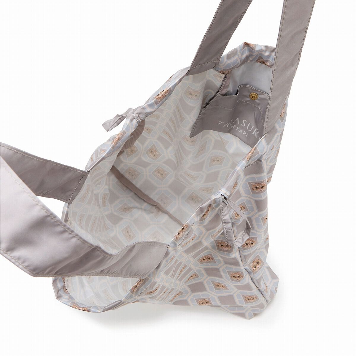 TOPKAPI TREASURE「【TREASURE TOPKAPI】ポケッタブル 猫 プリント エコバッグ」|トートバッグ|