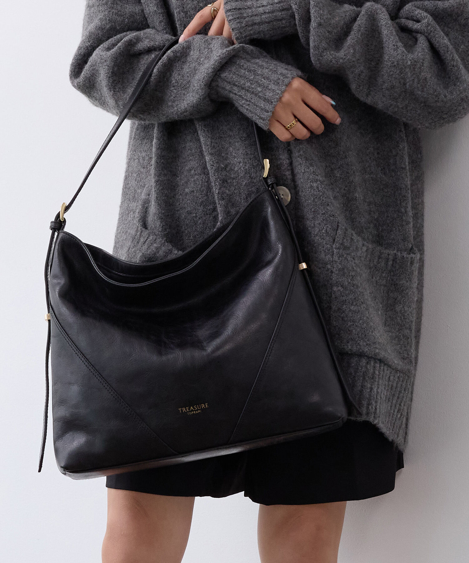 TOPKAPI TREASURE「【TREASURE TOPKAPI】アンティーク調レザー ワンハンドル ショルダー バッグ」|ショルダー・メッセンジャー|