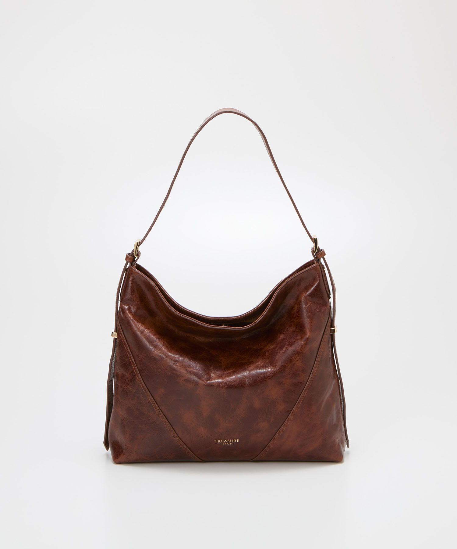 TOPKAPI TREASURE「【TREASURE TOPKAPI】アンティーク調レザー ワンハンドル ショルダー バッグ」|ショルダー・メッセンジャー|