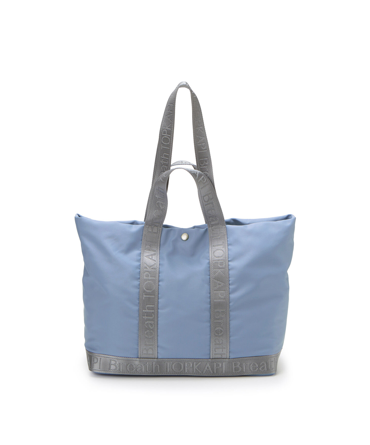 TOPKAPI BREATH「【Breath TOPKAPI】Freely フリーリー ナイロン ロゴテープ ダブルハンドル 2way トートバッグ」|トートバッグ|ブルーグレー