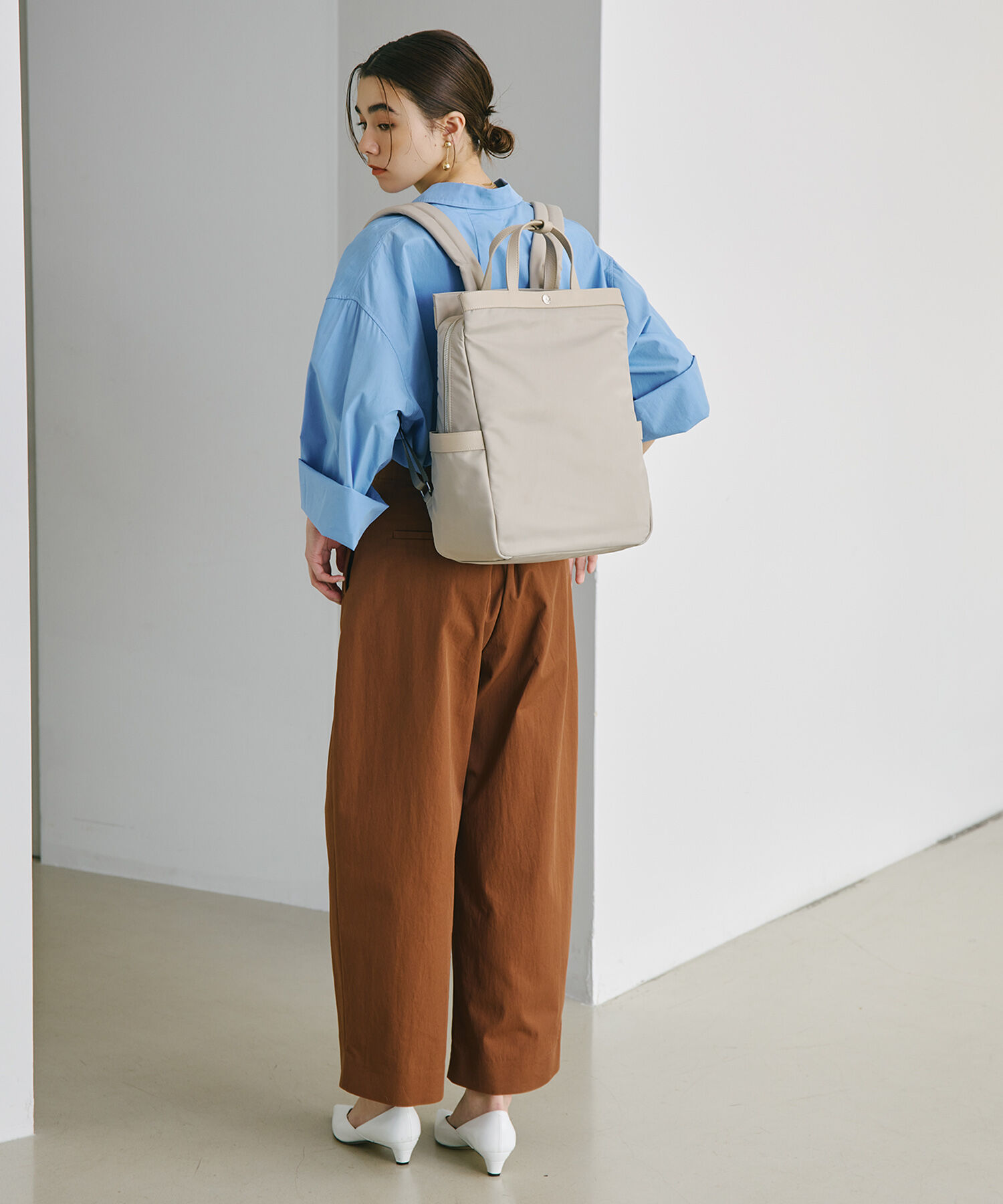 TOPKAPI BREATH「【Breath TOPKAPI】防水ナイロン レザーコンビ PC対応 トート リュック バックパック」|リュック|