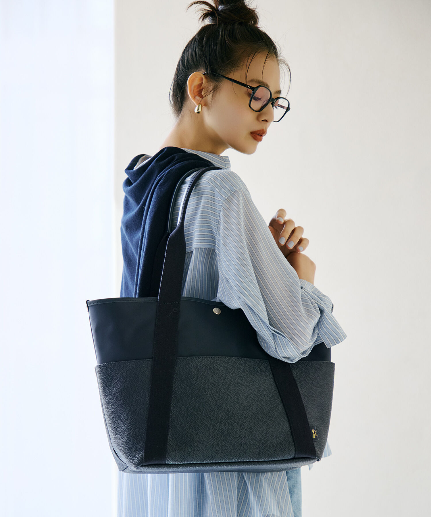 TOPKAPI BREATH「【TOPKAPI &times; 藤本美貴さんコラボ】スコッチグレイン 10ポケット トートバッグ L/マザーズバッグ/撥水」|トートバッグ|