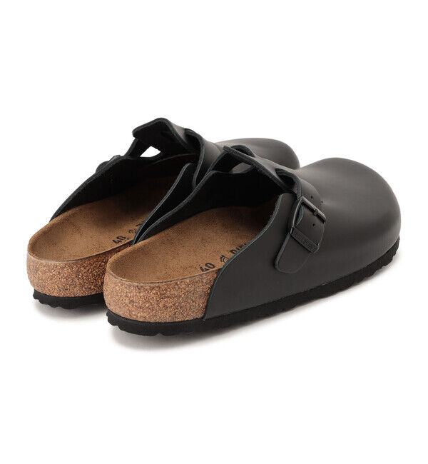 BIRKENSTOCK「【ビルケンシュトック】ボストン/ブラック ナチュラルレザー/クロッグ メンズ レディース」|サンダル|
