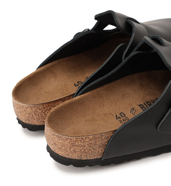 BIRKENSTOCK「【ビルケンシュトック】ボストン/ブラック ナチュラルレザー/クロッグ メンズ レディース」|サンダル|