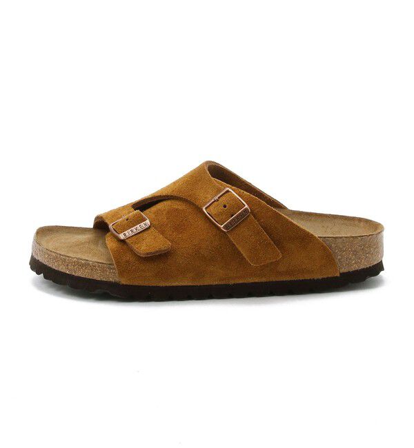 BIRKENSTOCK「【ビルケンシュトック】チューリッヒ ソフトフットベッド/ミンク スエードレザー/サンダル レディース」|サンダル|