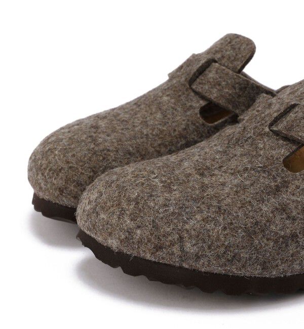 BIRKENSTOCK「NG【ビルケンシュトック】ボストン/カカオ ウール/クロッグ レディース/BOSTON」|サンダル|
