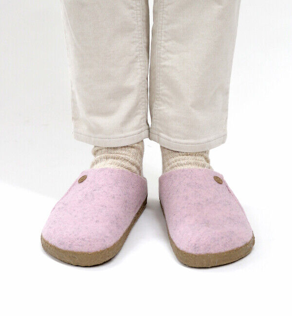 BIRKENSTOCK「【ビルケンシュトック】ツェルマット/ライトローズ ウールフェルト/ルームシューズ レディース」|サンダル|
